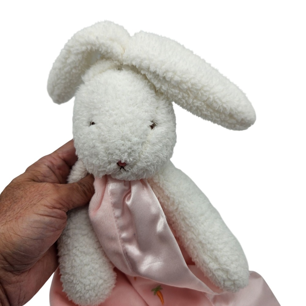 Bunnies By The Bay Blossom Bunny Buddy Blanket Lovey Security Blanket Pink Plush - Picture 7 of 11